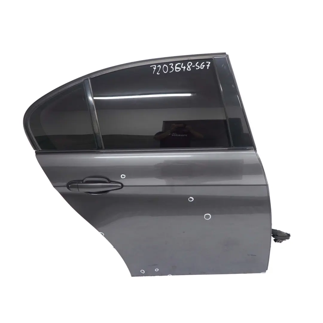 Door Rear Right O/S BMW E90 Sparkling Graphite Metallic - A22 to with Part number 7203648 Door Rear Right O/S BMW E90 Sparkling Graphite Metallic - A22 - SKU 7203648-SG7 - Part number 7203648