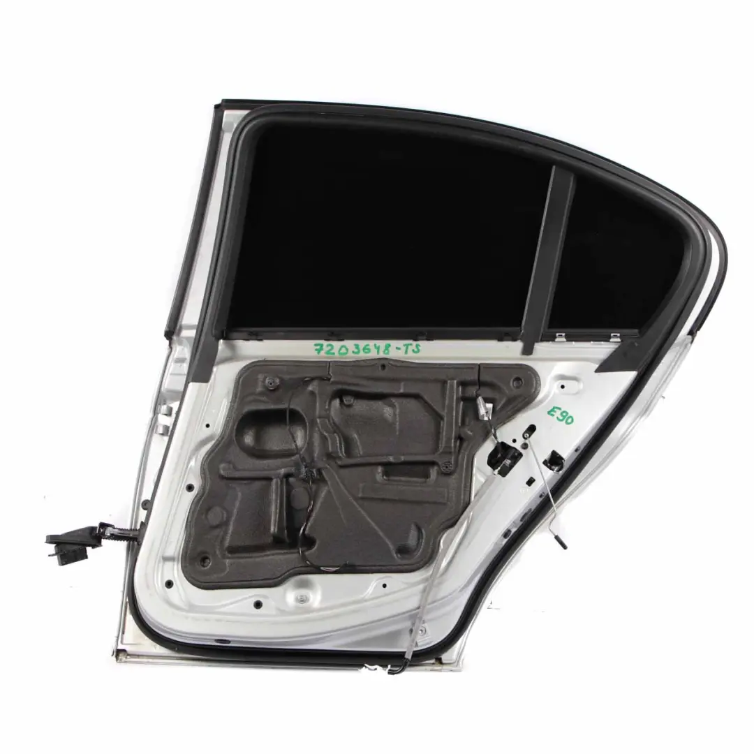 Beifahrer Tür hinten rechts Titansilber Silber Metallic 354 für BMW 3 er E90 LCI mit Teilenummer 7203648 BMW 3 er E90 LCI Beifahrer Tür hinten rechts Titansilber Silber Metallic 354 - SKU 7203648-TS2 - Teilenummer 7203648