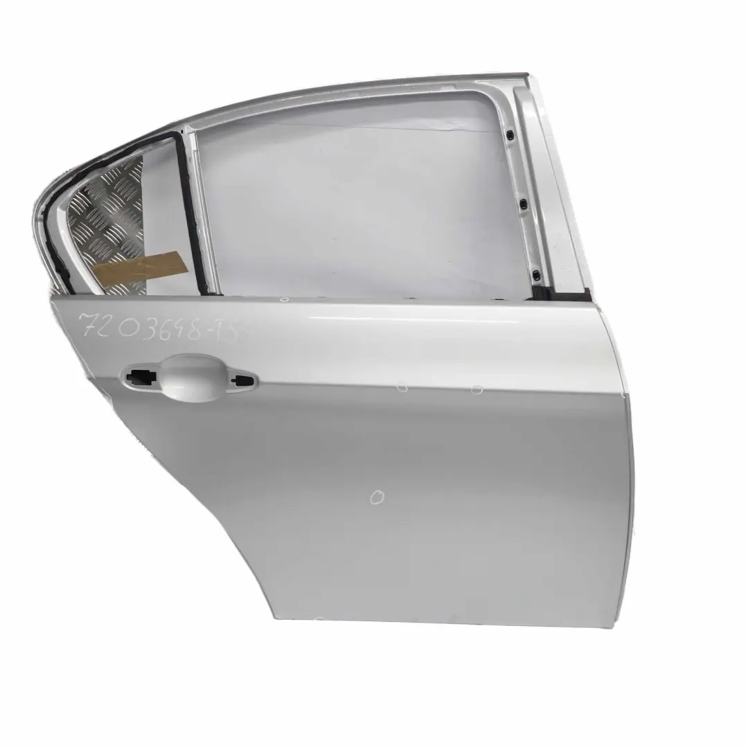 Door Rear Right O/S Titansilber Titan Silver Metallic - 354 to BMW E90 with Part number 7203648 BMW E90 Door Rear Right O/S Titansilber Titan Silver Metallic - 354 - SKU 7203648-TS4 - Part number 7203648