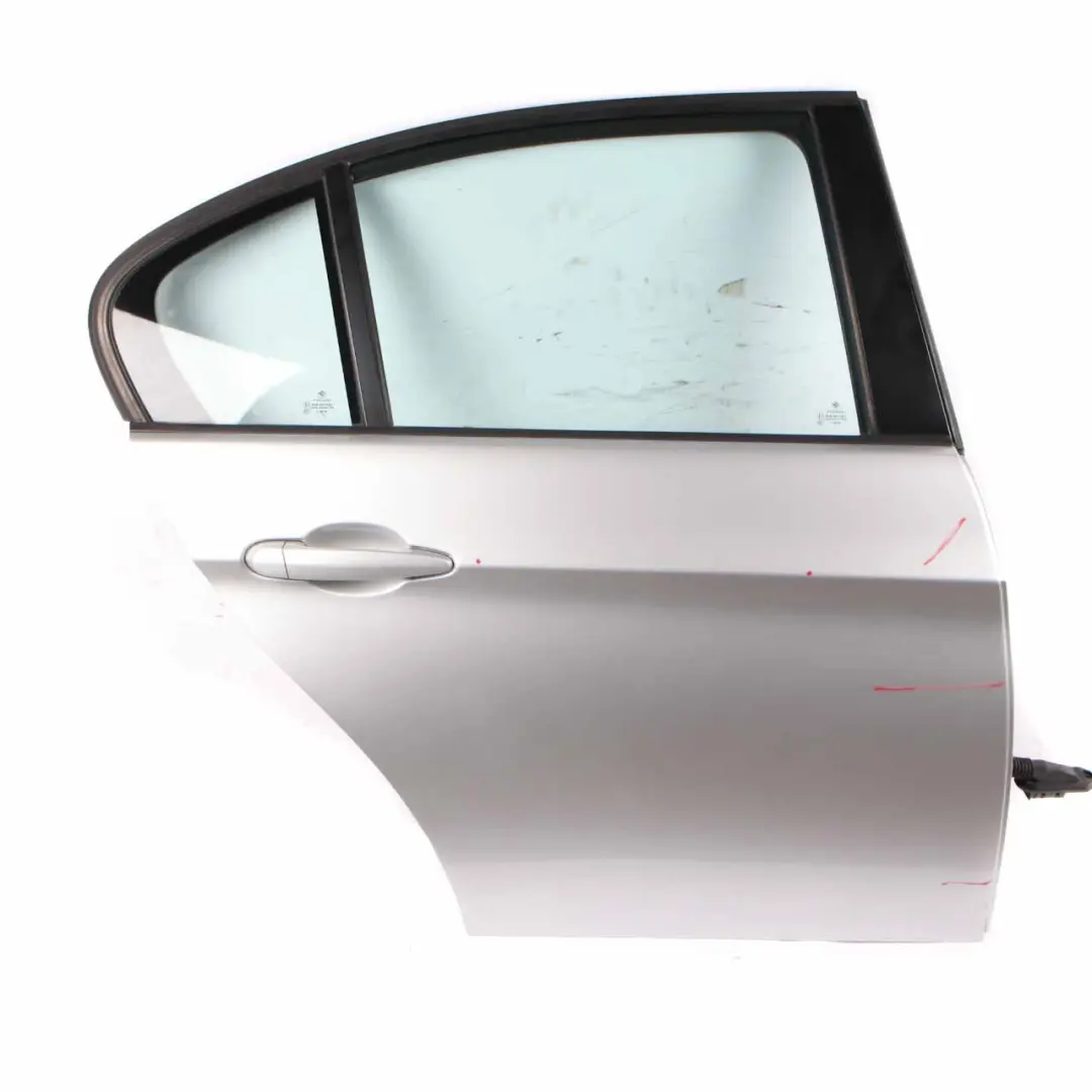 Door Rear Right O/S Titansilber Titan Silver Metallic - 354 to BMW E90 with Part number 7203648 BMW E90 Door Rear Right O/S Titansilber Titan Silver Metallic - 354 - SKU 7203648-TS - Part number 7203648