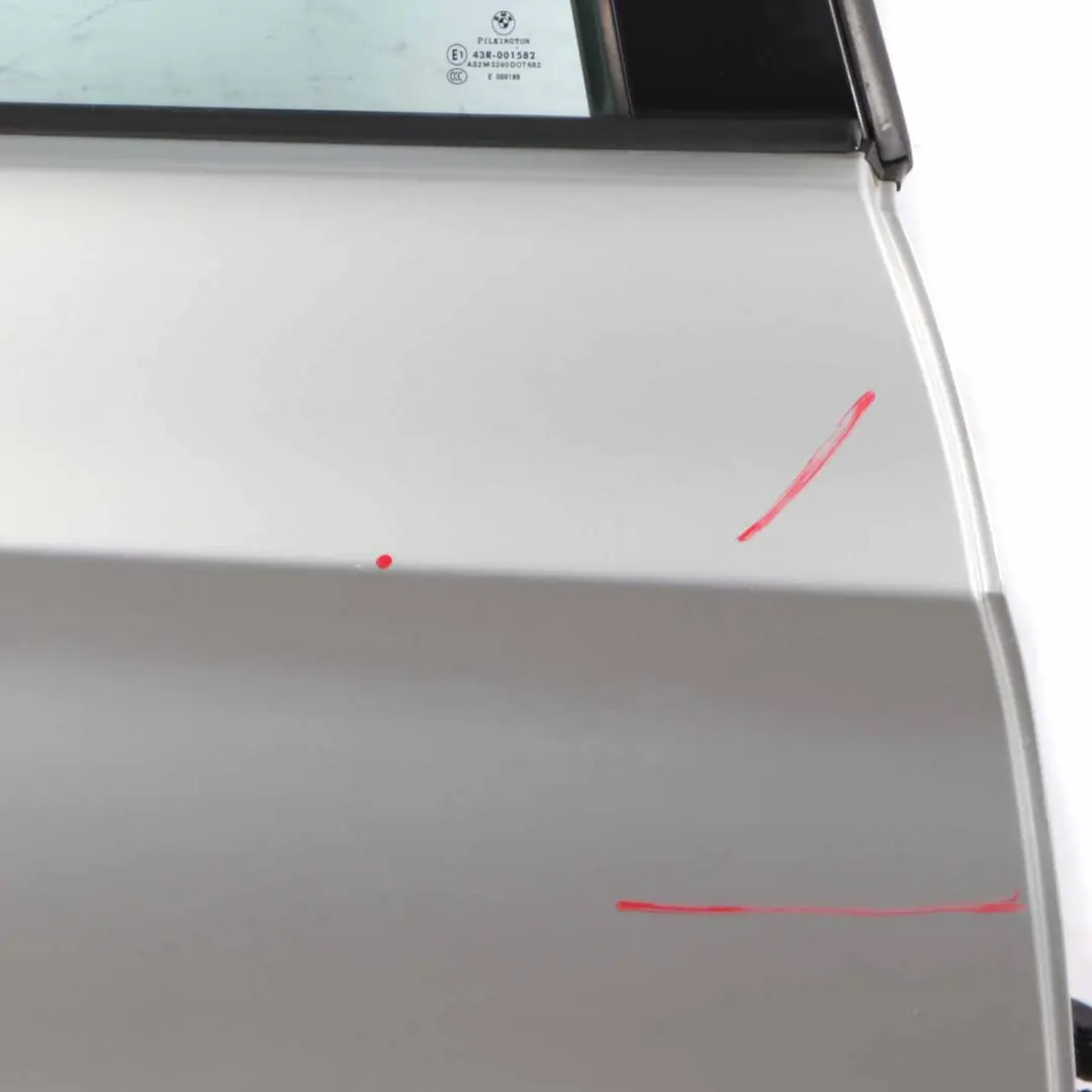 Door Rear Right O/S Titansilber Titan Silver Metallic - 354 to BMW E90 with Part number 7203648 BMW E90 Door Rear Right O/S Titansilber Titan Silver Metallic - 354 - SKU 7203648-TS - Part number 7203648
