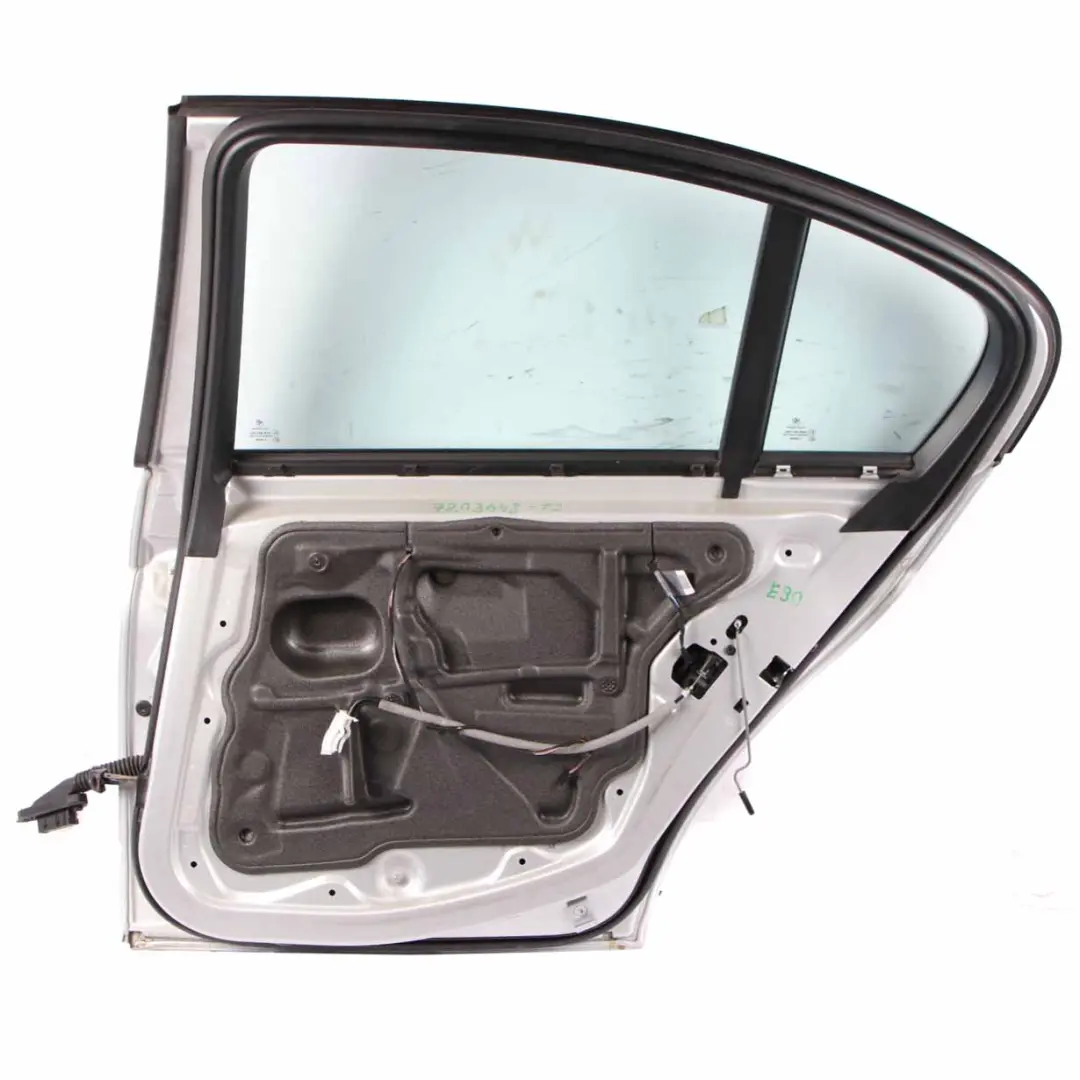 Door Rear Right O/S Titansilber Titan Silver Metallic - 354 to BMW E90 with Part number 7203648 BMW E90 Door Rear Right O/S Titansilber Titan Silver Metallic - 354 - SKU 7203648-TS - Part number 7203648