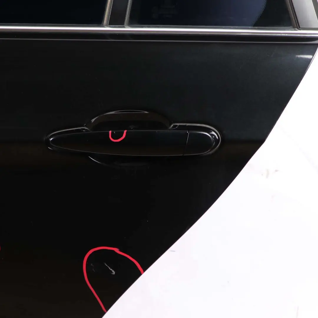 Door Rear Left N/S Black Sapphire Metallic - 475 to BMW 3 Series E91 Touring with Part number 7203675 BMW 3 Series E91 Touring Door Rear Left N/S Black Sapphire Metallic - 475 - SKU 7203675-BS1 - Part number 7203675