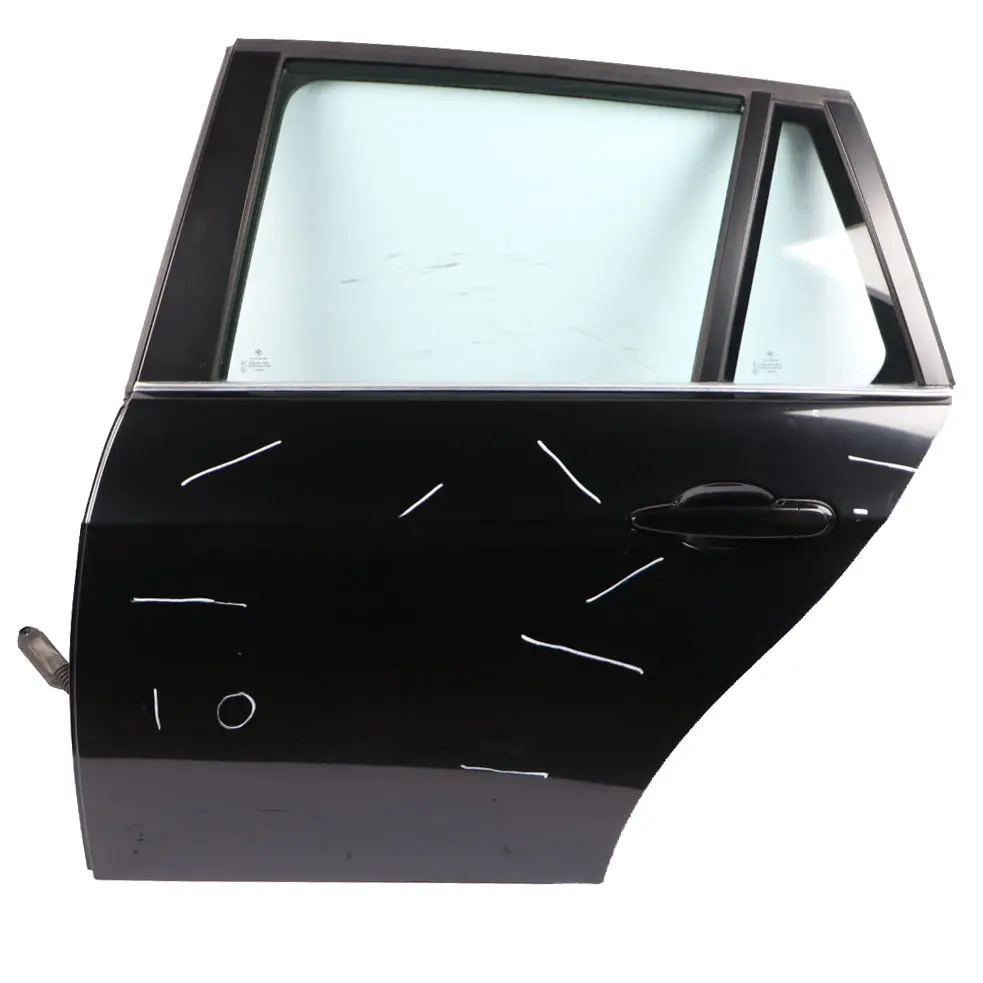 Door Rear Left N/S Black Sapphire Metallic - 475 to BMW E91 Touring with Part number 7203675 BMW E91 Touring Door Rear Left N/S Black Sapphire Metallic - 475 - SKU 7203675-BS - Part number 7203675