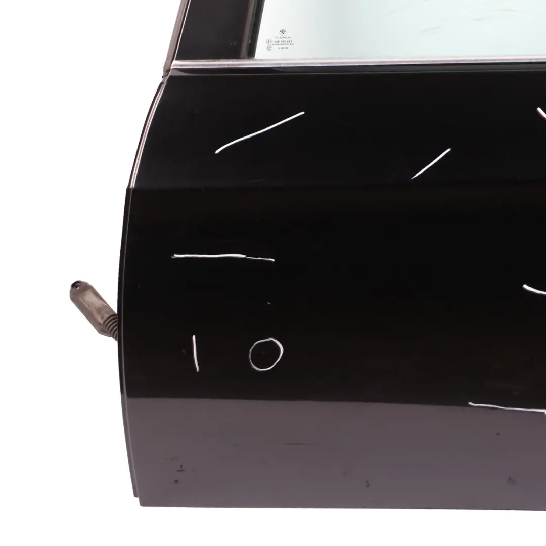 Door Rear Left N/S Black Sapphire Metallic - 475 to BMW E91 Touring with Part number 7203675 BMW E91 Touring Door Rear Left N/S Black Sapphire Metallic - 475 - SKU 7203675-BS - Part number 7203675