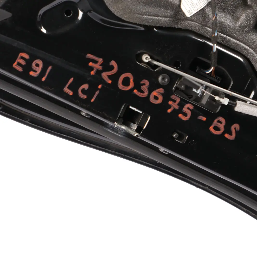 BMW E91 Touring Door Rear Left N/S Black Sapphire Metallic - 475 - SKU 7203675-BS - Part number 7203675