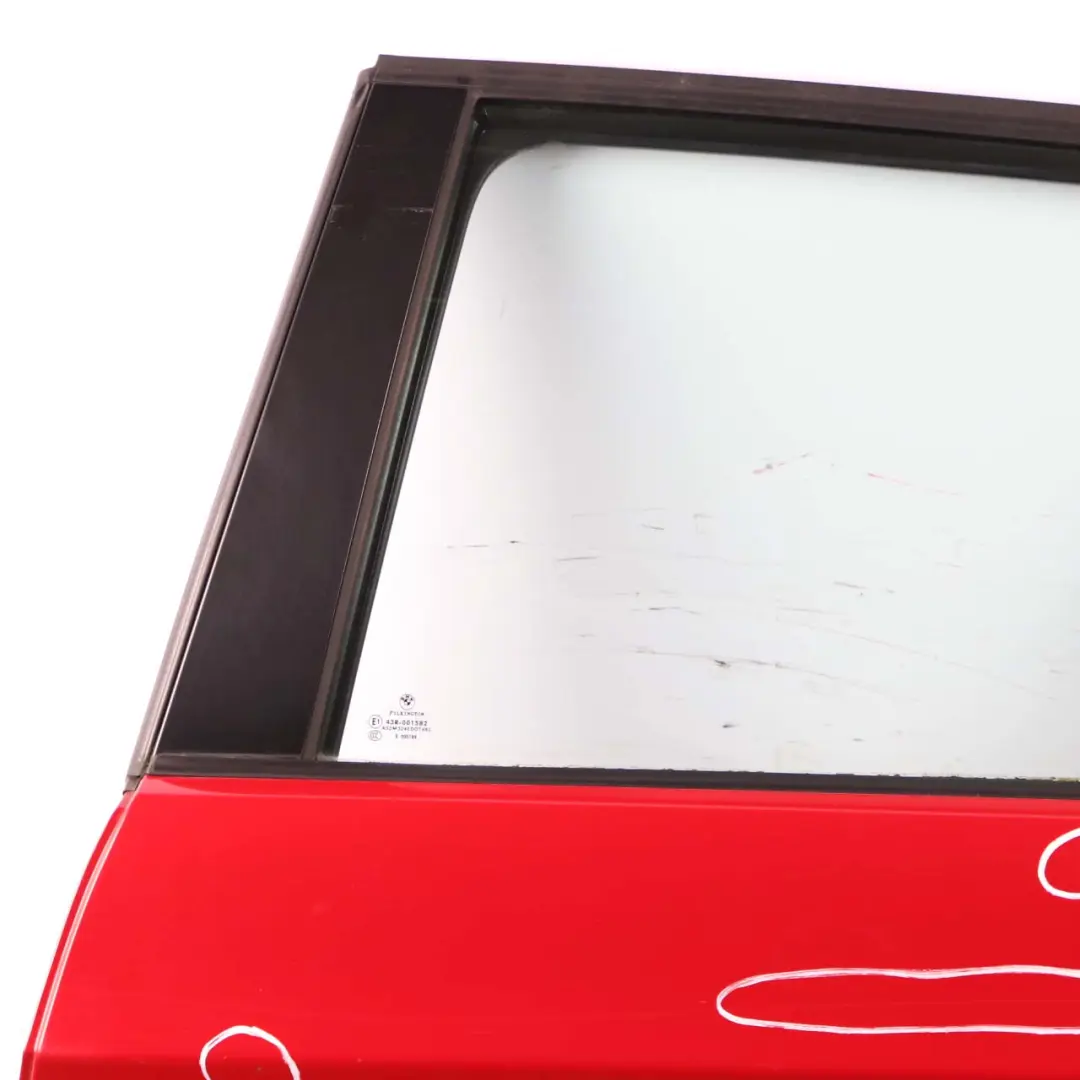 Door Rear Left N/S Karmesinrot Crimson Red - A61 to BMW 3 E91 Touring 3 with Part number 7203675 BMW 3 E91 Touring 3 Door Rear Left N/S Karmesinrot Crimson Red - A61 - SKU 7203675-KAR3 - Part number 7203675