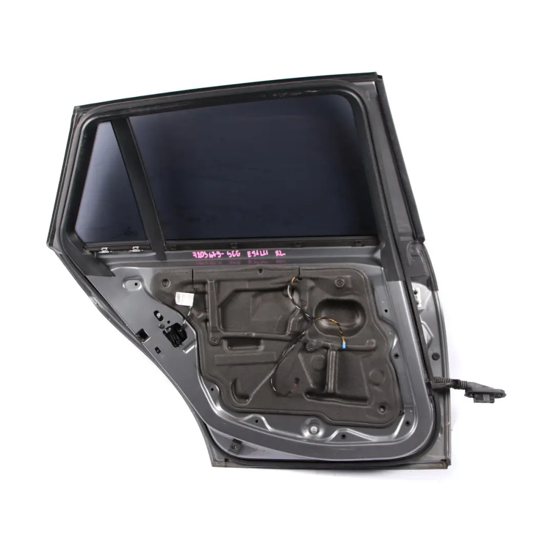 BMW E91 Touring Door Rear Left N/S Spacegrau Space Grey Metallic - A52 - SKU 7203675-SCG - Part number 7203675