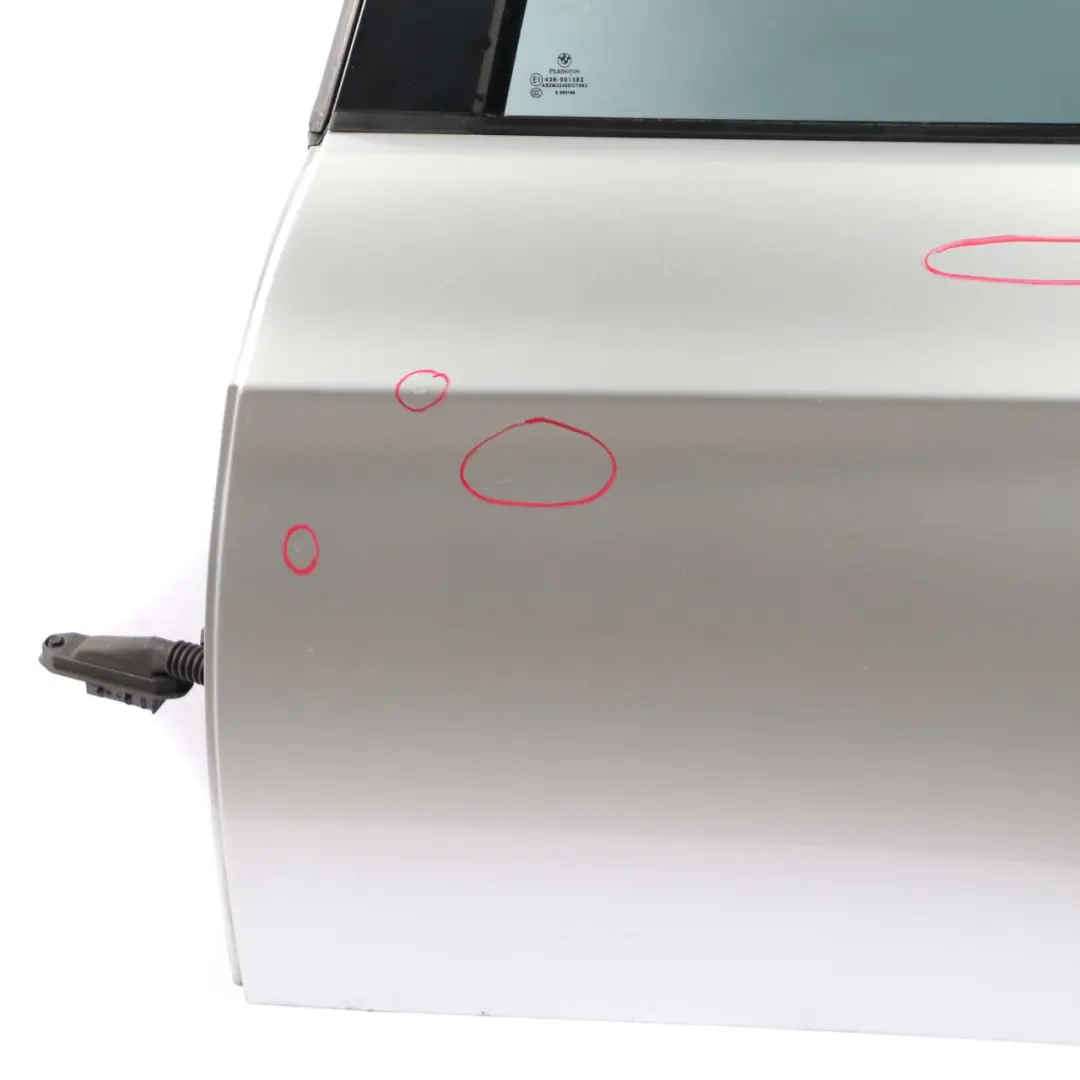 Door Rear Left N/S Titansilber Titan Silver Metallic - 354 to BMW 3 E91 Touring with Part number 7203675 BMW 3 E91 Touring Door Rear Left N/S Titansilber Titan Silver Metallic - 354 - SKU 7203675-TS1 - Part number 7203675