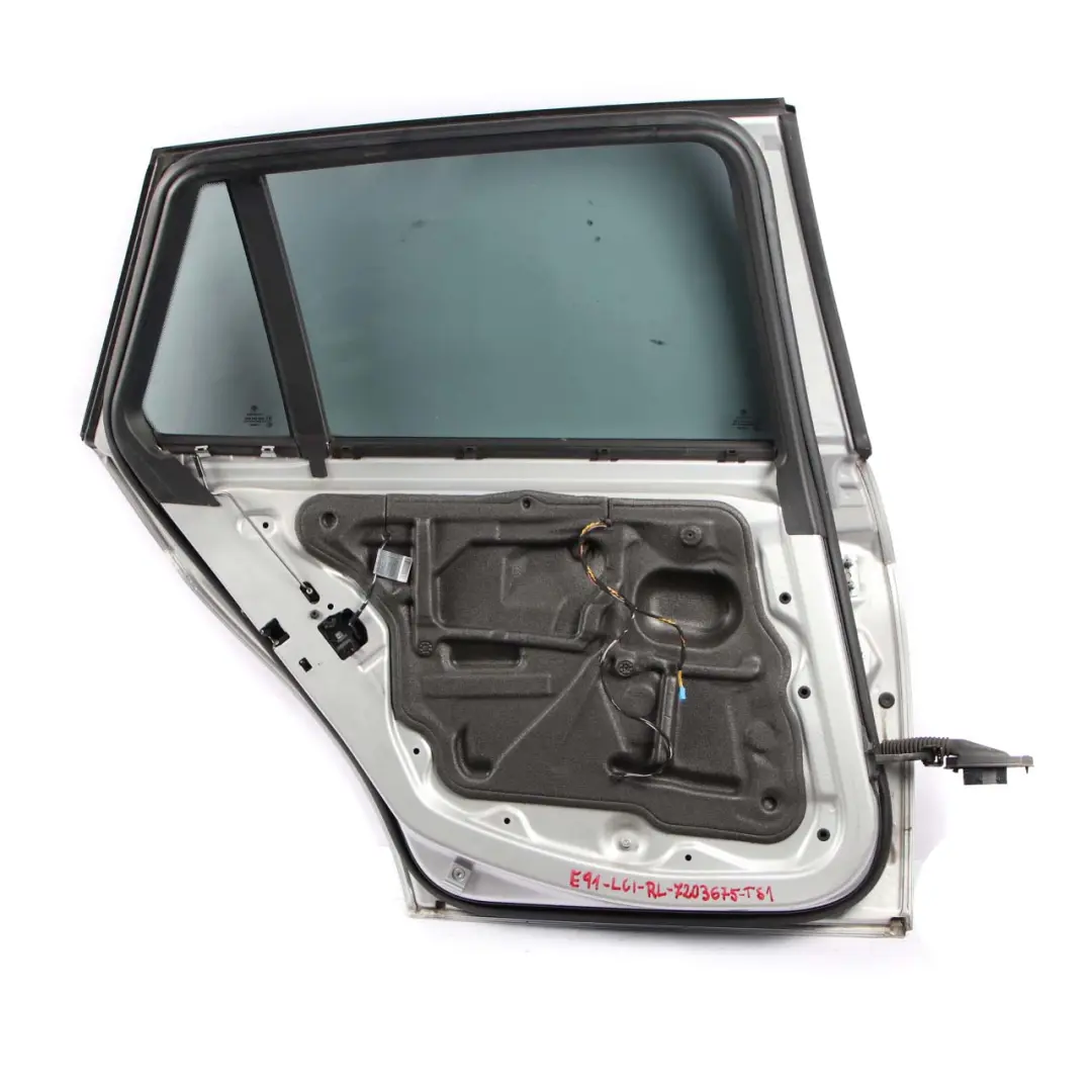 Door Rear Left N/S Titansilber Titan Silver Metallic - 354 to BMW 3 E91 Touring with Part number 7203675 BMW 3 E91 Touring Door Rear Left N/S Titansilber Titan Silver Metallic - 354 - SKU 7203675-TS1 - Part number 7203675