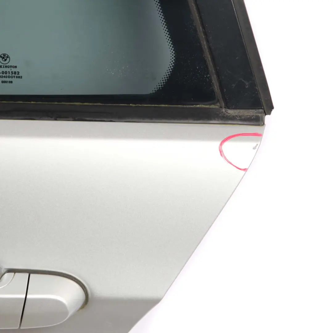 BMW 3 E91 Touring Door Rear Left N/S Titansilber Titan Silver Metallic - 354 - SKU 7203675-TS1 - Part number 7203675