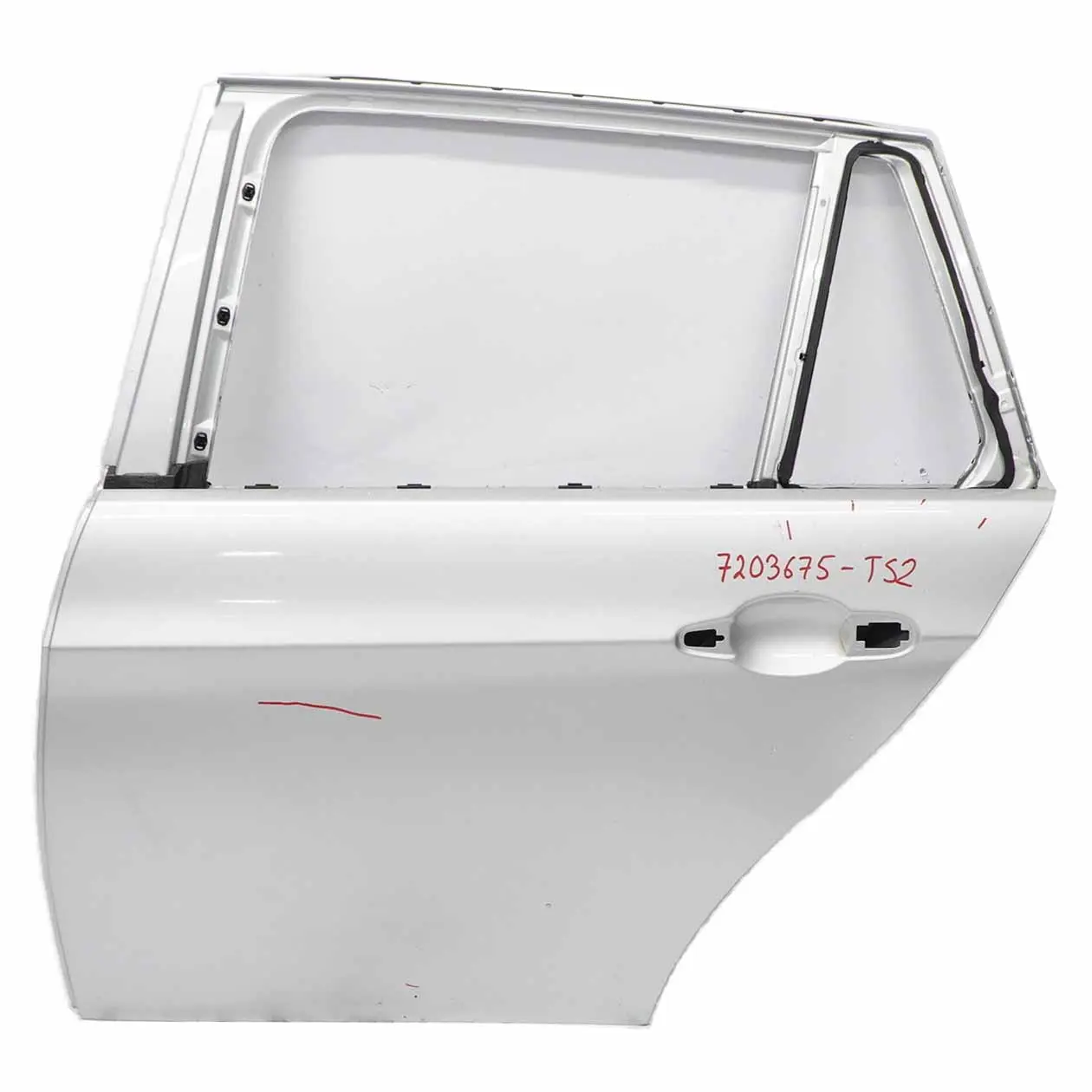 BMW E91 Touring Porta Posteriore SX Argento-Titanio Argento Metallizzato -