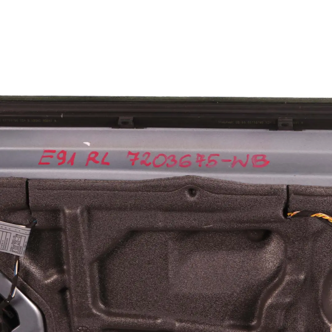 BMW E91 Touring Door Rear Left N/S Bluewater Blue Water Metallic - 896 - SKU 7203675-WB - Part number 7203675