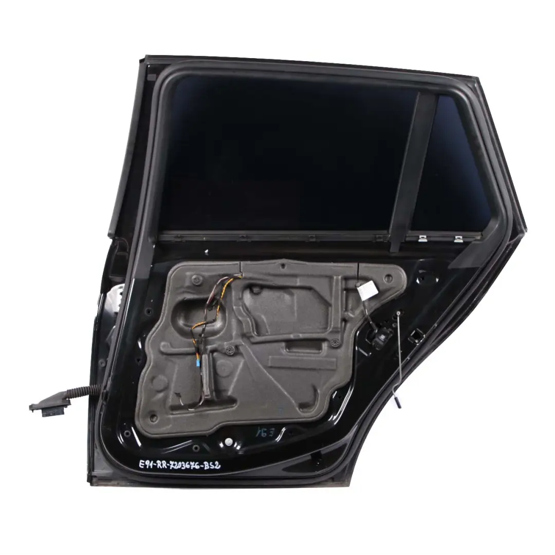 BMW Serie 3 E91 Touring Porta Posteriore Destra Nero Zaffiro Metallizzato - 475 - SKU 7203676-BS2 - Numero di parte 7203676
