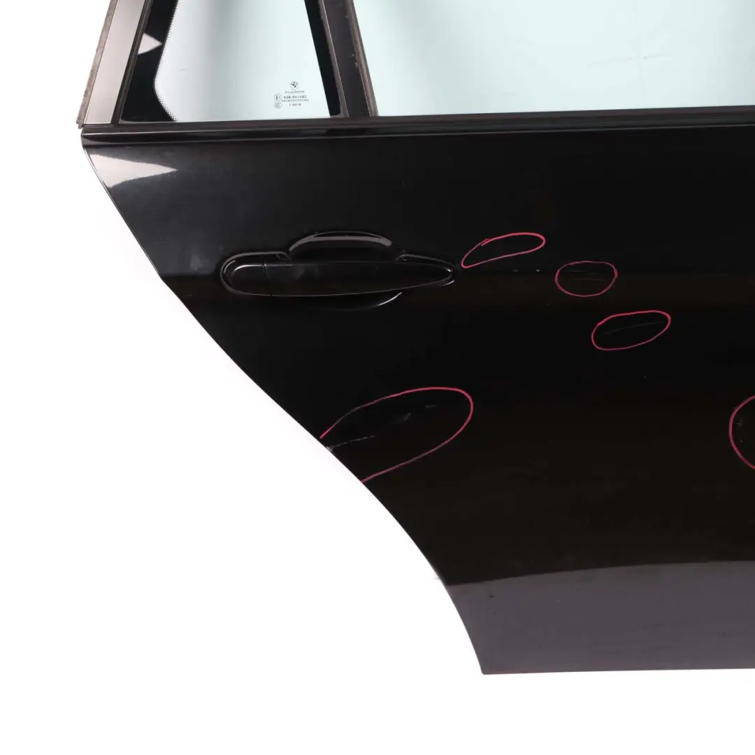 Door Rear Right O/S Black Sapphire Metallic - 475 to BMW E91 Touring with Part number 7203676 BMW E91 Touring Door Rear Right O/S Black Sapphire Metallic - 475 - SKU 7203676-BS - Part number 7203676