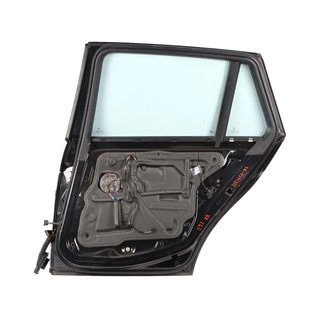 Door Rear Right O/S Black Sapphire Metallic - 475 to BMW E91 Touring with Part number 7203676 BMW E91 Touring Door Rear Right O/S Black Sapphire Metallic - 475 - SKU 7203676-BS - Part number 7203676