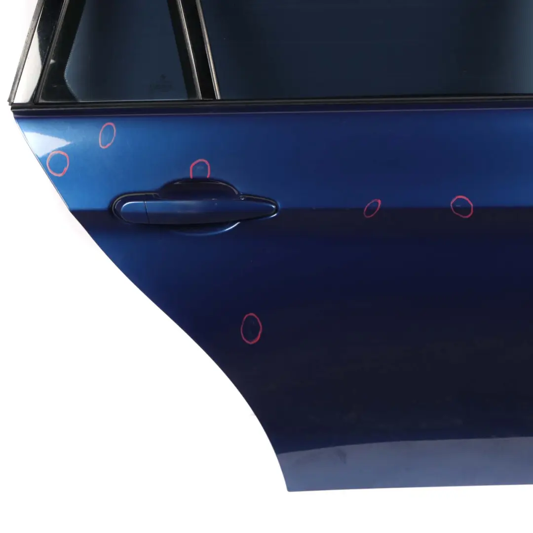 Door Rear Right O/S Le Mans Blau Blue - 381 to BMW 3 Series E91 Touring with Part number 7203676 BMW 3 Series E91 Touring Door Rear Right O/S Le Mans Blau Blue - 381 - SKU 7203676-LMB - Part number 7203676