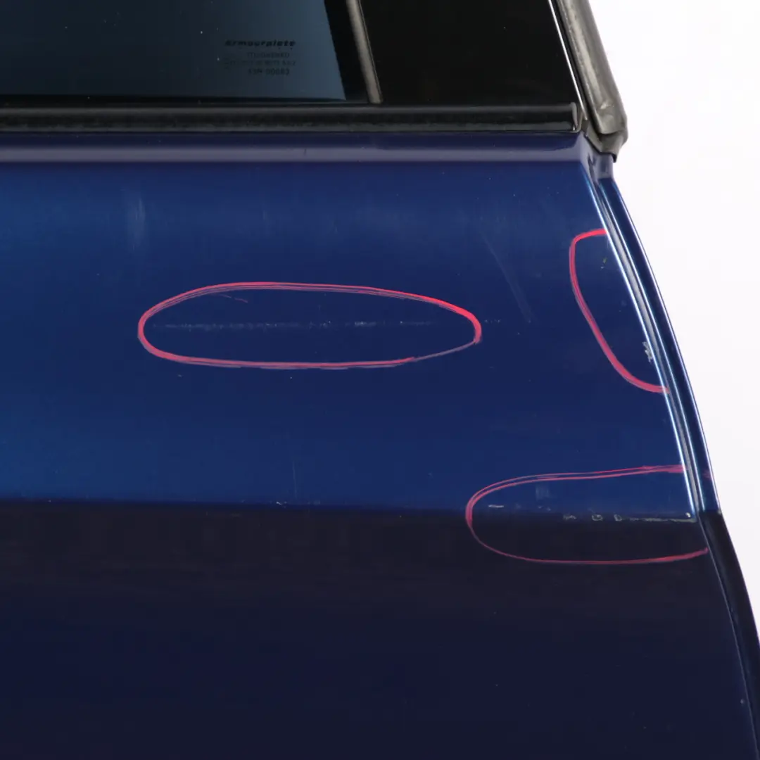 Door Rear Right O/S Le Mans Blau Blue - 381 to BMW 3 Series E91 Touring with Part number 7203676 BMW 3 Series E91 Touring Door Rear Right O/S Le Mans Blau Blue - 381 - SKU 7203676-LMB - Part number 7203676