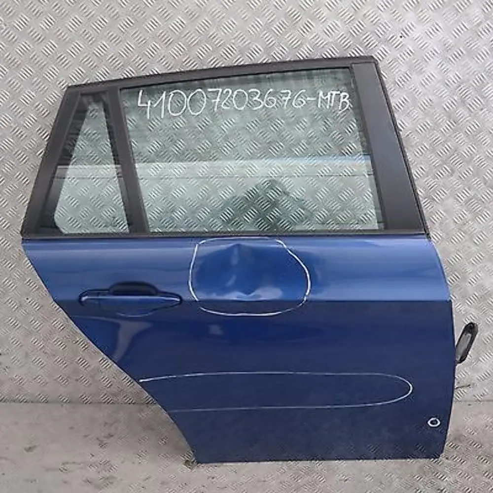 Door Rear Right O/S Montegoblau Montego Blue Blau to BMW 3 SERIES E91 E91N LCI with Part number 7203676 BMW 3 SERIES E91 E91N LCI Door Rear Right O/S Montegoblau Montego Blue Blau - SKU 7203676-MTB - Part number 7203676
