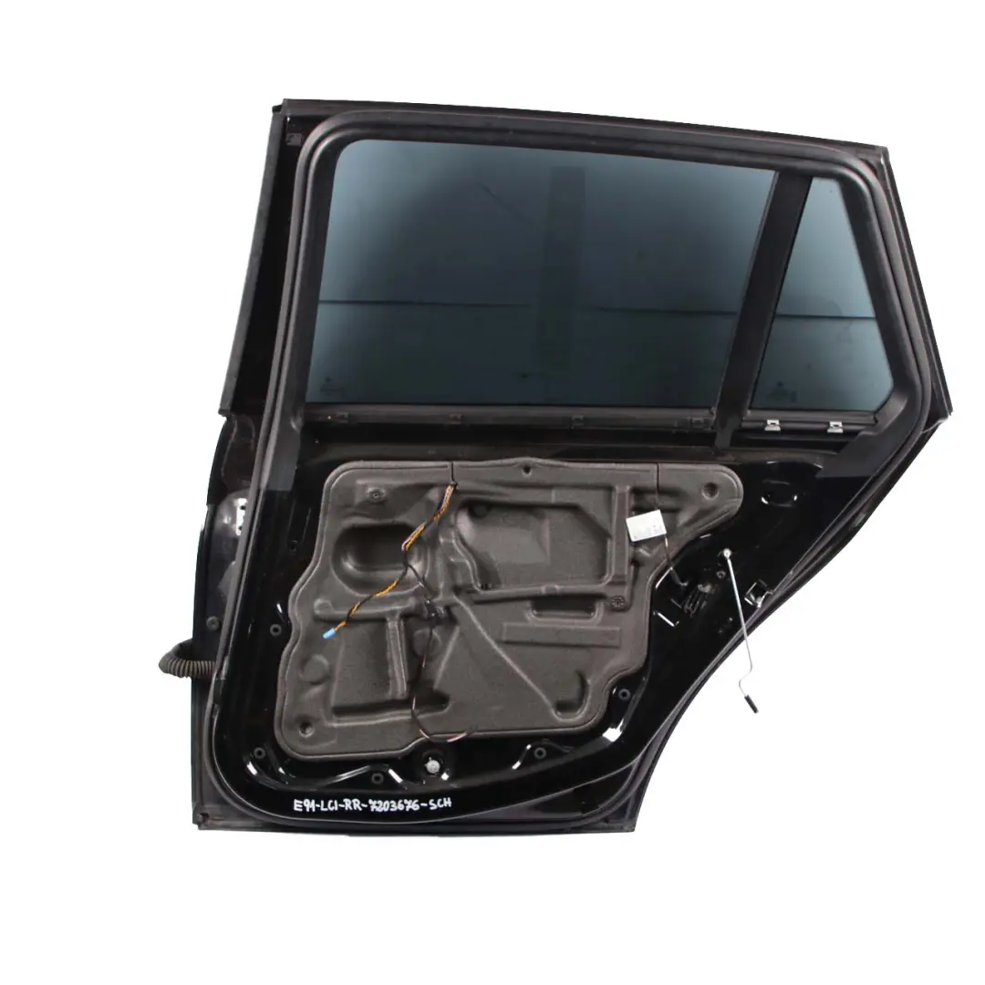 BMW 3 Series E91 Touring Door Rear Right O/S Schwarz 2 Black - 668 - SKU 7203676-SCH - Part number 7203676