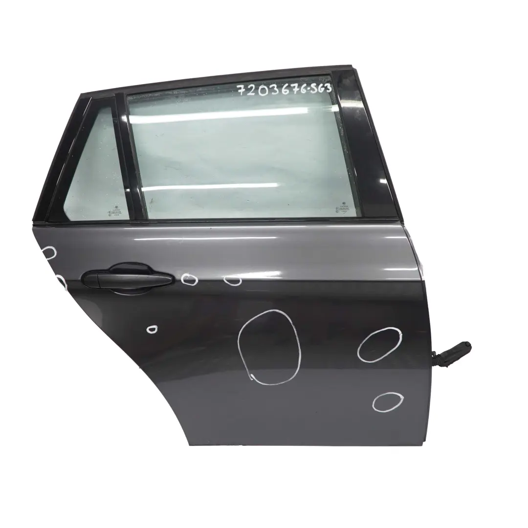 Door Rear Right O/S Touring Sparkling Graphite Metallic - A22 to BMW E91 with Part number 7203676 BMW E91 Door Rear Right O/S Touring Sparkling Graphite Metallic - A22 - SKU 7203676-SG3 - Part number 7203676