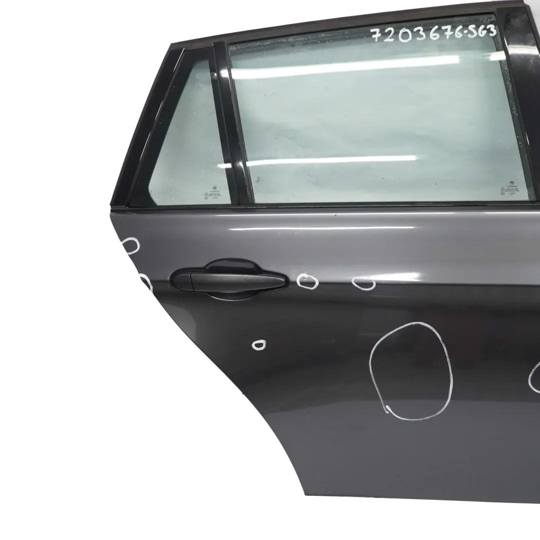 Door Rear Right O/S Touring Sparkling Graphite Metallic - A22 to BMW E91 with Part number 7203676 BMW E91 Door Rear Right O/S Touring Sparkling Graphite Metallic - A22 - SKU 7203676-SG3 - Part number 7203676