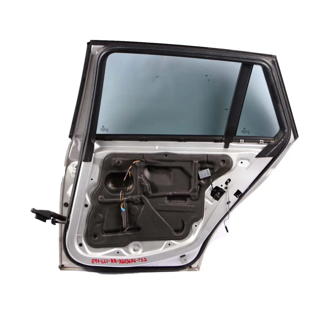 Door Rear Right O/S Titansilber Titan Silver Metallic - 354 to BMW 3 E91 Touring with Part number 7203676 BMW 3 E91 Touring Door Rear Right O/S Titansilber Titan Silver Metallic - 354 - SKU 7203676-TS2 - Part number 7203676