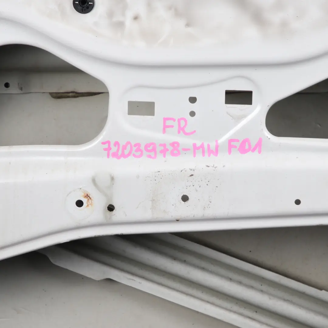 BMW F01 Door Front Right O/S Mineralweiss Mineral White Metallic - A96 - SKU 7203978-MW - Part number 7203978