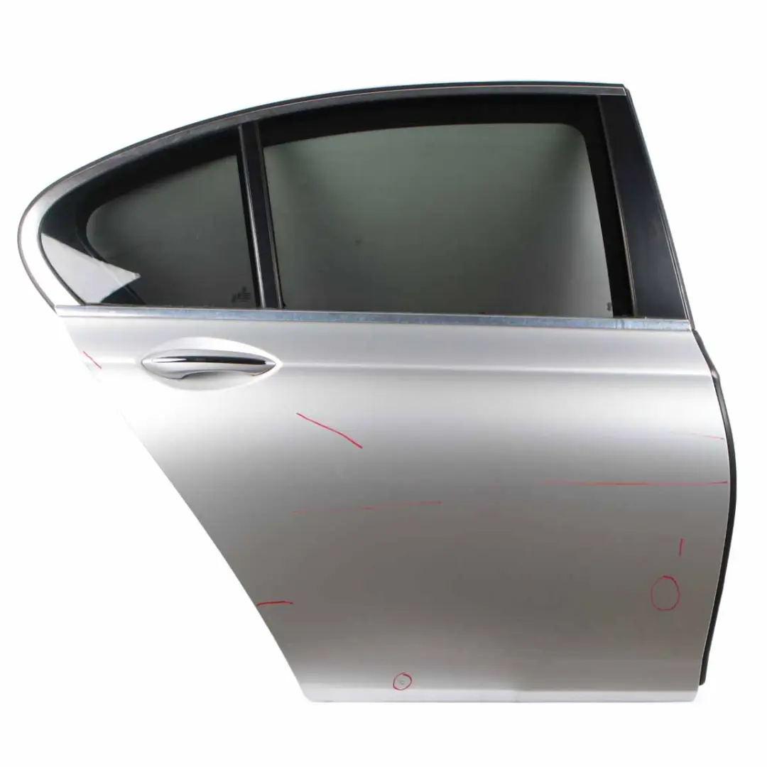 Door Rear Right O/S Titansilber Titan Silver Metallic - 354 to BMW F01 with Part number 7203980 BMW F01 Door Rear Right O/S Titansilber Titan Silver Metallic - 354 - SKU 7203980-TS - Part number 7203980