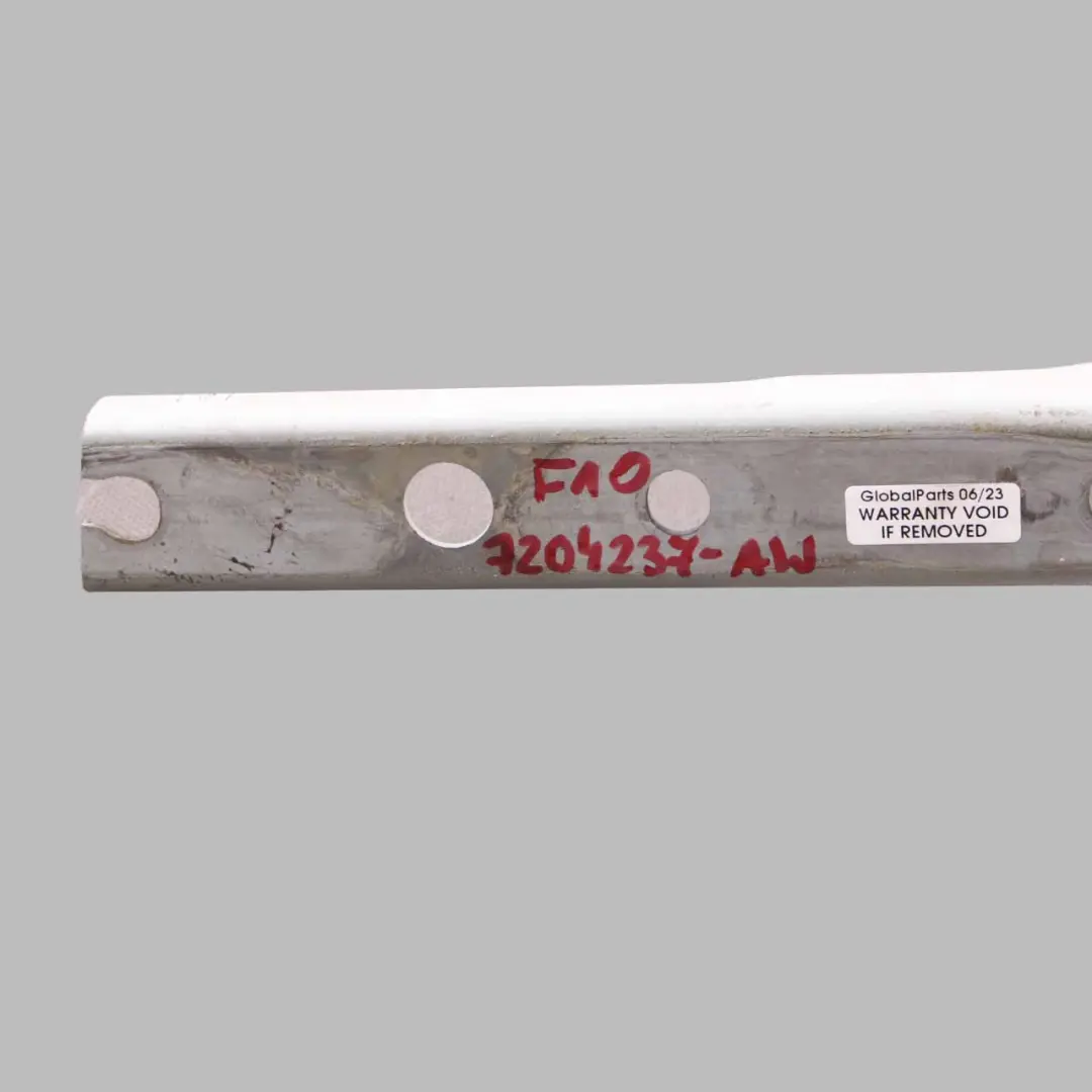 Trunk Lid Tailgate Hinge Left N/S Alpinweiss Alpine White - 300 to BMW F10 with Part number 7204237 BMW F10 Trunk Lid Tailgate Hinge Left N/S Alpinweiss Alpine White - 300 - SKU 7204237-AW - Part number 7204237