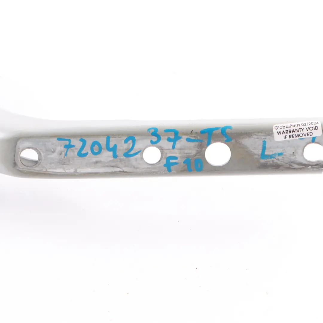 Trunk Lid Tailgate Hinge Left N/S Titan Silver Metallic - 354 to BMW F10 with Part number 7204237 BMW F10 Trunk Lid Tailgate Hinge Left N/S Titan Silver Metallic - 354 - SKU 7204237-TS - Part number 7204237