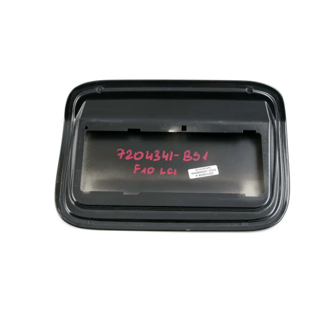 BMW 5 Series F10 LCI 1 Fuel Filler Fill In Flap Cover Black Sapphire 475 - SKU 7204341-BS1 - Part number 7204341