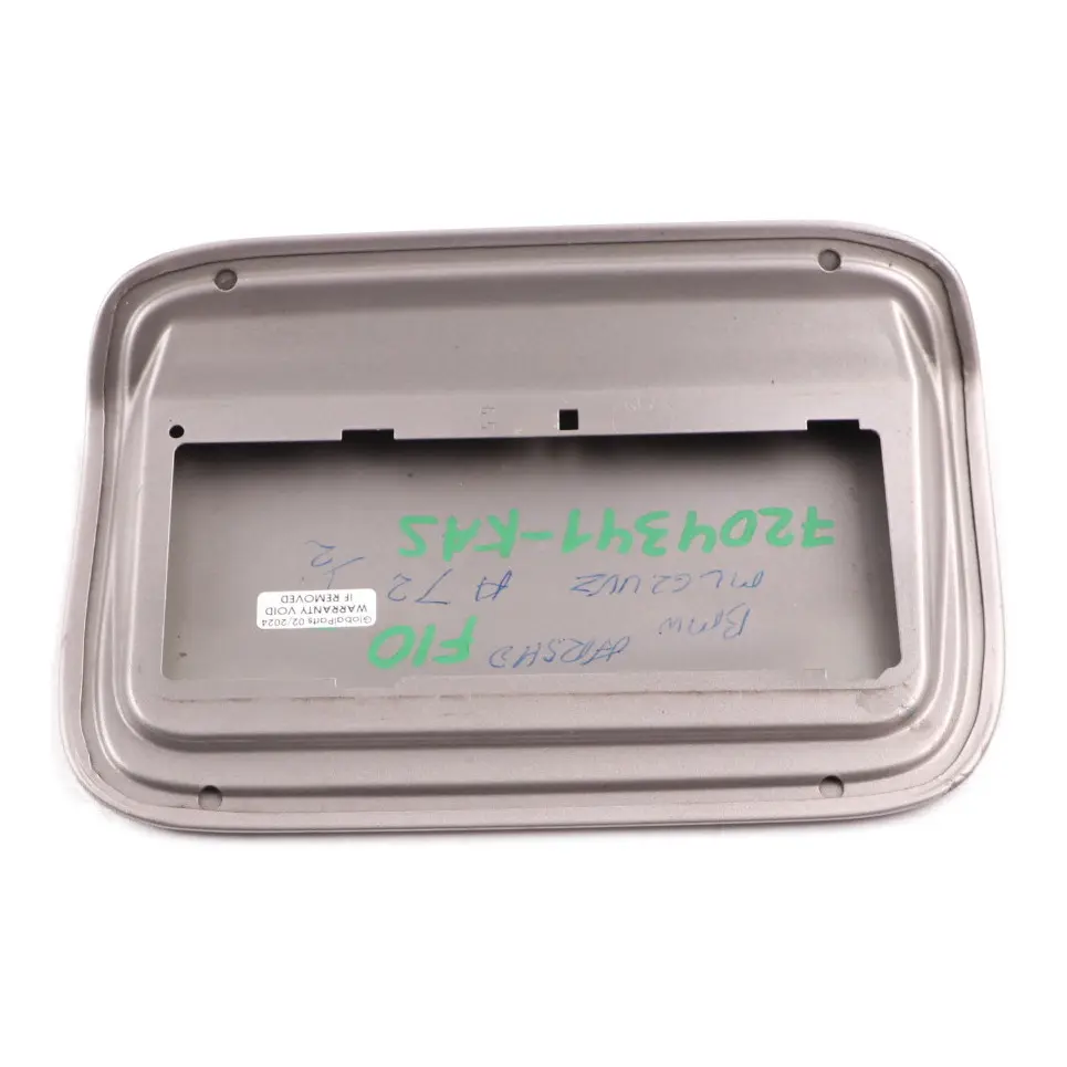 Filler Fill In Flap Cover Cap Kaschmirsilber Silver - A72 to BMW F10 Fuel with Part number 7204341 BMW F10 Fuel Filler Fill In Flap Cover Cap Kaschmirsilber Silver - A72 - SKU 7204341-KAS - Part number 7204341