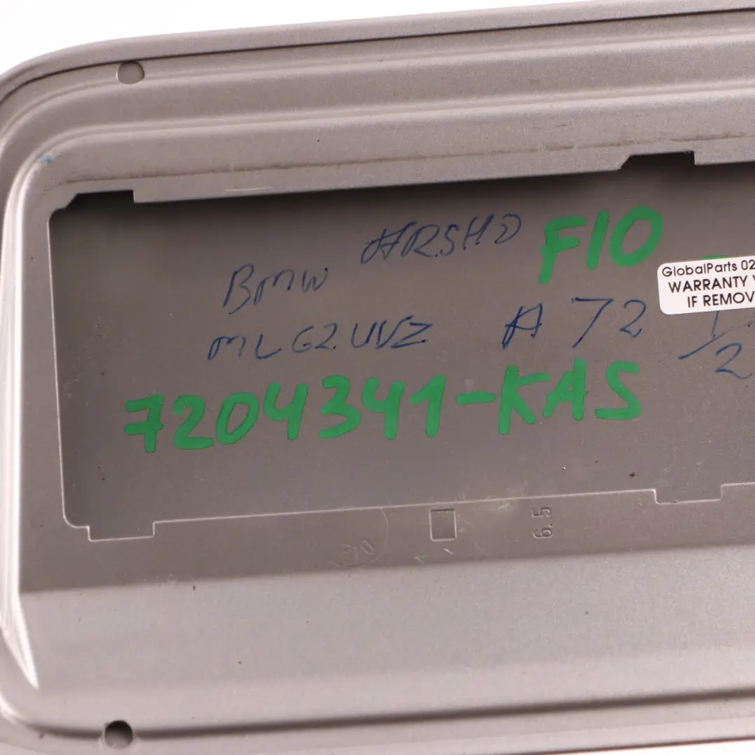 Filler Fill In Flap Cover Cap Kaschmirsilber Silver - A72 to BMW F10 Fuel with Part number 7204341 BMW F10 Fuel Filler Fill In Flap Cover Cap Kaschmirsilber Silver - A72 - SKU 7204341-KAS - Part number 7204341