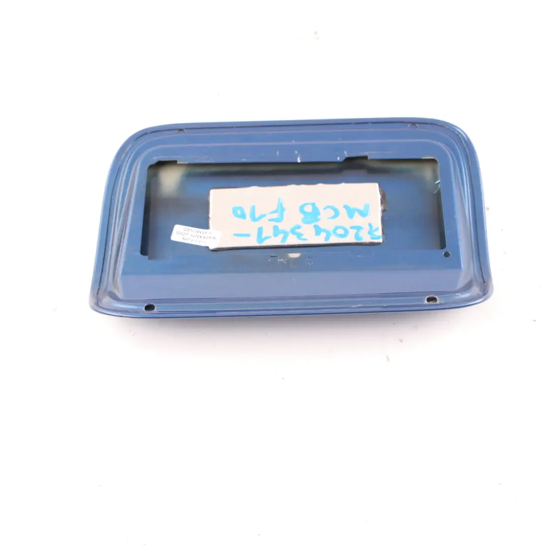 Filler Fill In Flap Monte Carlo Blue B05 to BMW F10 Fuel Cover with Part number 7204341 BMW F10 Fuel Cover Filler Fill In Flap Monte Carlo Blue B05 - SKU 7204341-MCB - Part number 7204341