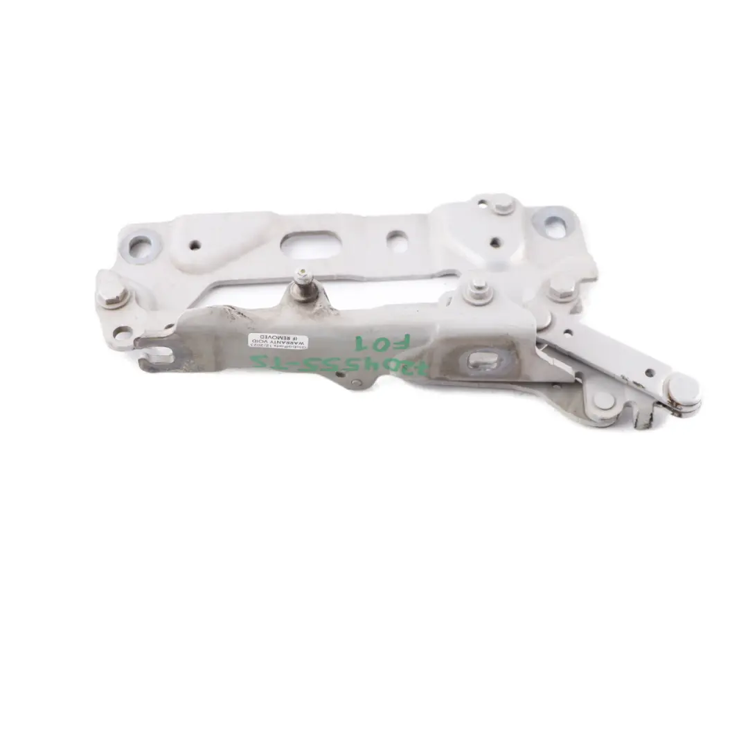 Bonnet Hinge Front Left N/S Titan Silver 354 7204556 to BMW F01 F02 F03 F04 Engine with Part number 7204555 BMW F01 F02 F03 F04 Engine Bonnet Hinge Front Left N/S Titan Silver 354 7204556 - SKU 7204555-TS - Part number 7204555
