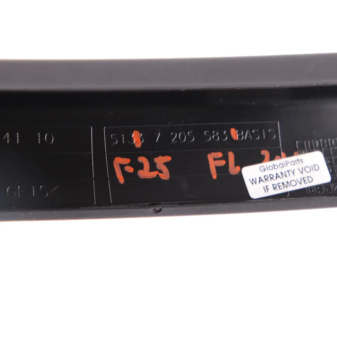 BMW X3 F25 Cover Window Frame Door Trim Front Left N/S - SKU 7205583 - Part number 7205583