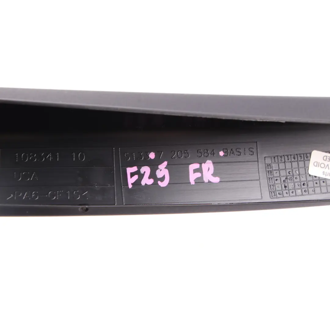 Cache Fenêtre Cadre De Porte Avant Droite O/S pour BMW X3 F25 à propos du numéro de pièce 7205584 BMW X3 F25 Cache Fenêtre Cadre De Porte Avant Droite O/S - SKU 7205584 - Numéro de pièce 7205584