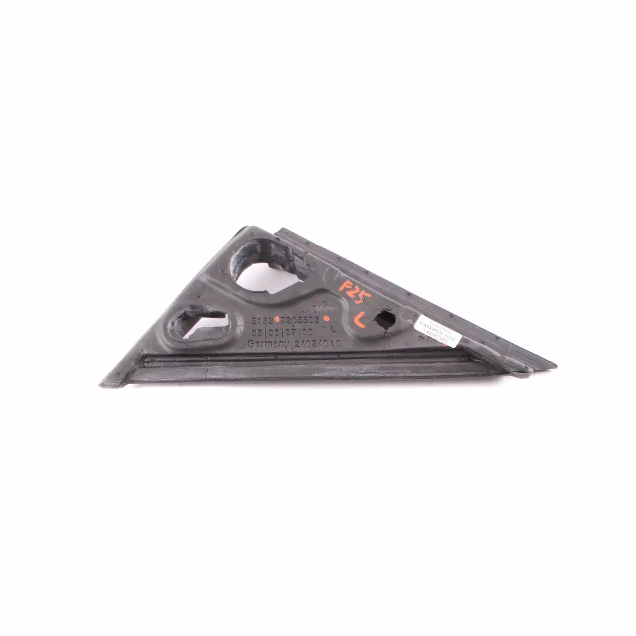 Guarnizione specchieto BMW F25 isolament trim esterno triangolo sinistro 7205593