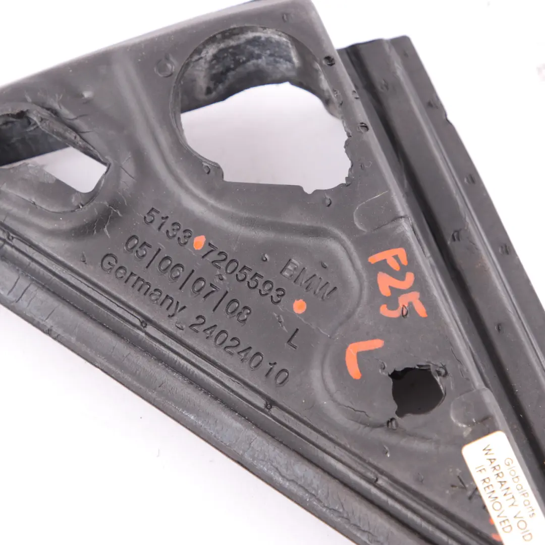 Seal Wing Mirror BMW X3 F25 Trim Insulation Outer Left N/S Triangle to with Part number 7205593 Seal Wing Mirror BMW X3 F25 Trim Insulation Outer Left N/S Triangle - SKU 7205593 - Part number 7205593