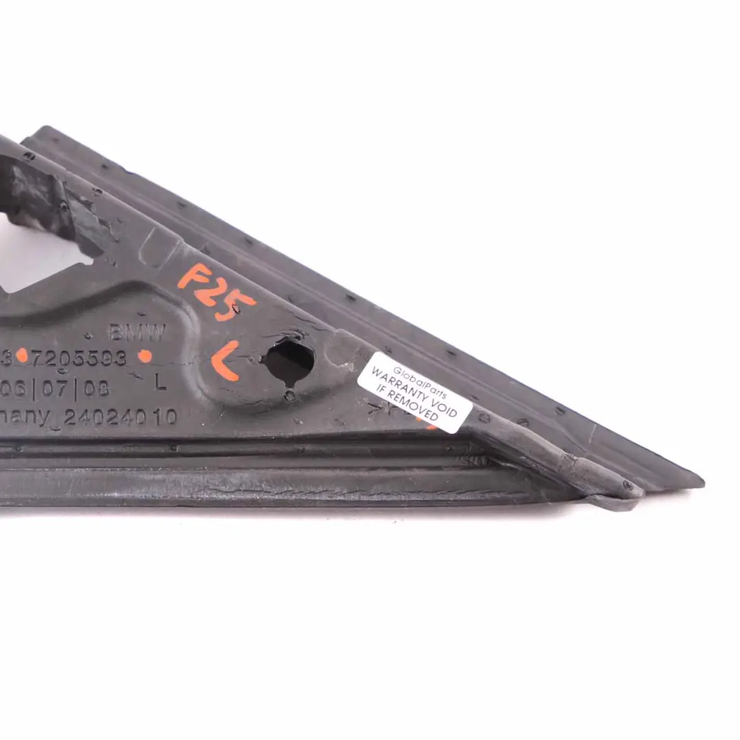  Joint Rétroviseur BMW F25 Garniture Isolation Extérieure Triangle Gauche - SKU 7205593 - Numéro de pièce 7205593