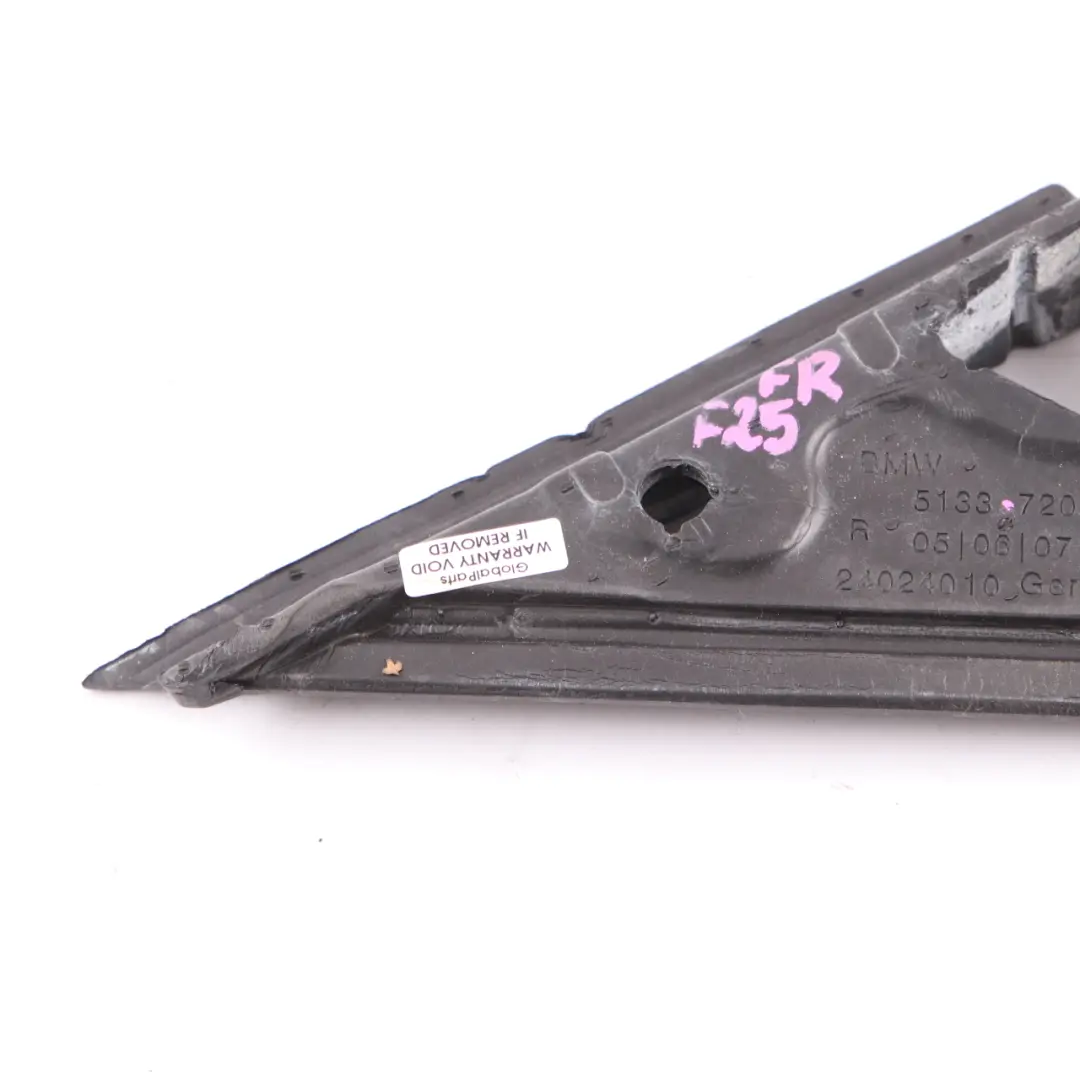  Aile scellement Mirror BMW X3 F25 Isolation garniture extérieur droit - SKU 7205594 - Numéro de pièce 7205594