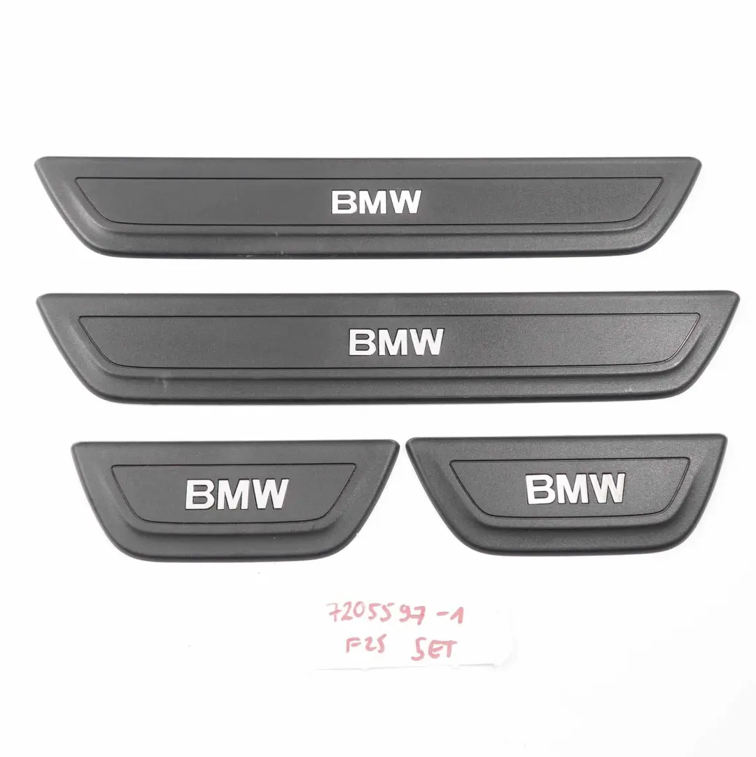 Set Copertura Ingresso Anteriore Posteriore Sinistro Destro per BMW X3 F25 con numero di parte 7205597 BMW X3 F25 Set Copertura Ingresso Anteriore Posteriore Sinistro Destro - SKU 7205597 - Numero di parte 7205597