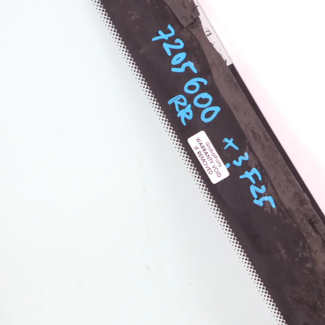 Szyba Drzwi Tył Prawa do BMW X3 F25 o numerze 7205600 BMW X3 F25 Szyba Drzwi Tył Prawa - SKU 7205600 - Numer Części 7205600