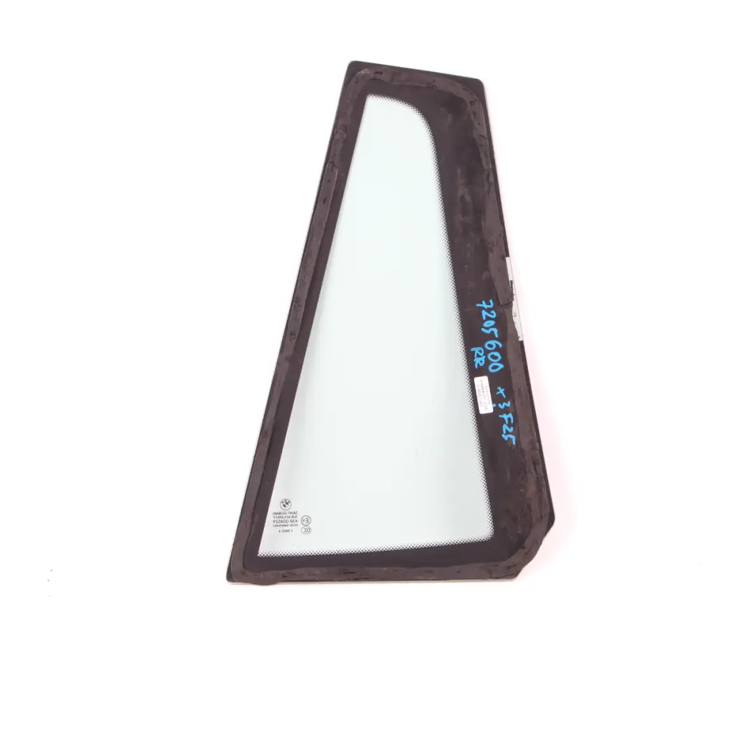 Ventana Cristal Puerta Lado Fijo Trase Verde R AS2 Acristalam para BMW X3 F25 con número de pieza 7205600 BMW X3 F25 Ventana Cristal Puerta Lado Fijo Trase Verde R AS2 Acristalam - SKU 7205600 - Número de pieza 7205600