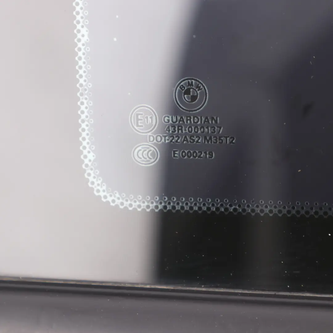 Window Glass Side Rear Left Quarter AS2 Foil Tinted Black to BMW X3 F25 with Part number 7205627 BMW X3 F25 Window Glass Side Rear Left Quarter AS2 Foil Tinted Black - SKU 7205627-1 - Part number 7205627