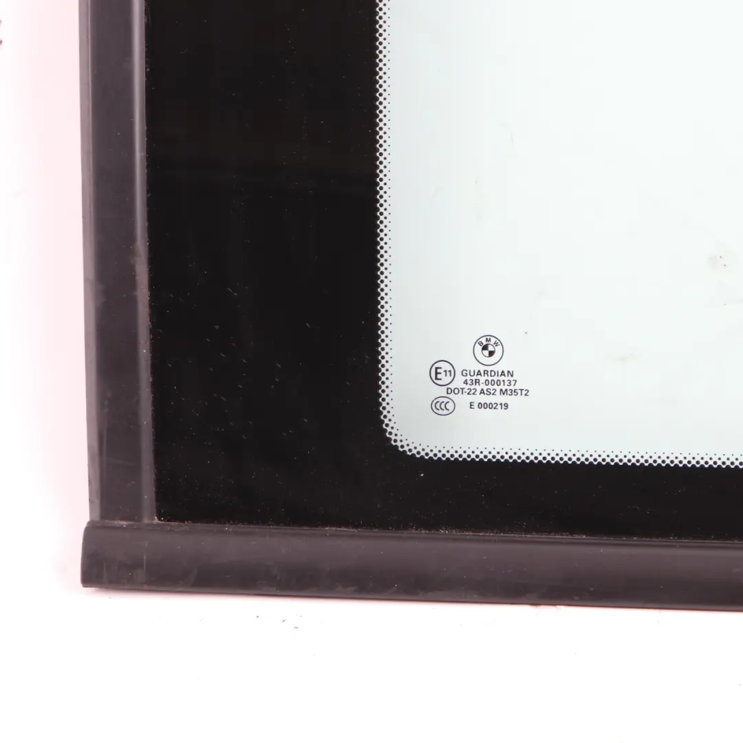 Vetro Laterale Fisso Posteriore Sinistro Quartiere Verde AS2 per BMW X3 F25 con numero di parte 7205627 BMW X3 F25 Vetro Laterale Fisso Posteriore Sinistro Quartiere Verde AS2 - SKU 7205627 - Numero di parte 7205627