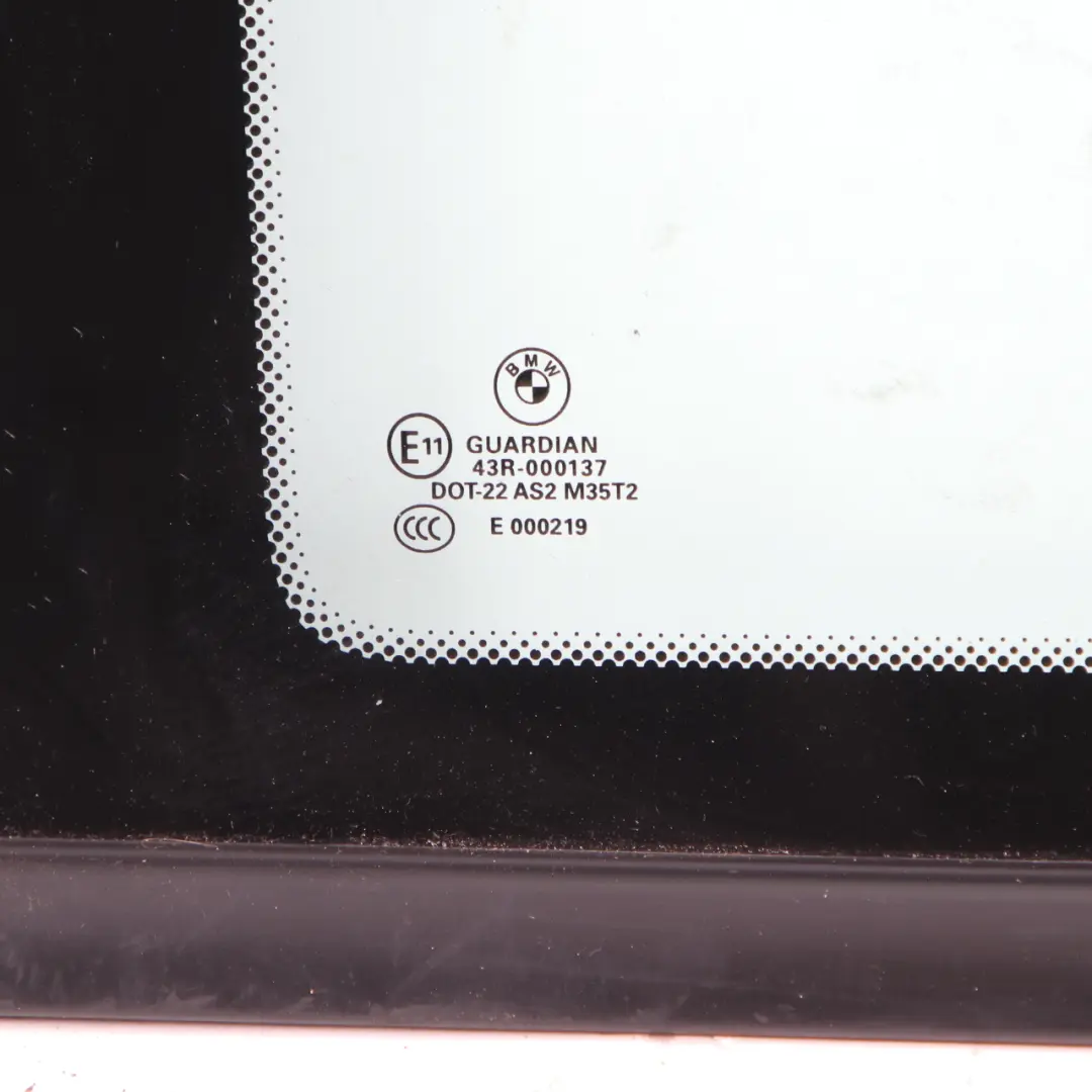 BMW X3 F25 Cristal Lateral Fijo Trasero Izquierdo Cuarto Verde AS2 - SKU 7205627 - Número de pieza 7205627