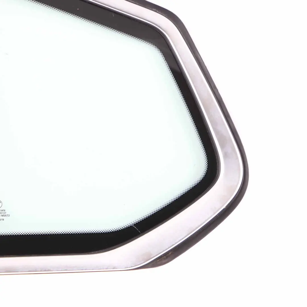 Window Glass BMW X3 F25 Side Fixed Glass Rear Left N/S AS2 Chrome Strip to with Part number 7205659 Window Glass BMW X3 F25 Side Fixed Glass Rear Left N/S AS2 Chrome Strip - SKU 7205659-1 - Part number 7205659