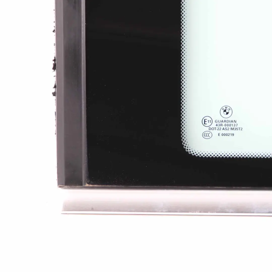 Window Glass BMW X3 F25 Side Fixed Glass Rear Left N/S AS2 Chrome Strip to with Part number 7205659 Window Glass BMW X3 F25 Side Fixed Glass Rear Left N/S AS2 Chrome Strip - SKU 7205659-1 - Part number 7205659